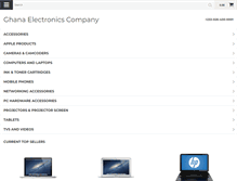 Tablet Screenshot of ghanaelectronics.com